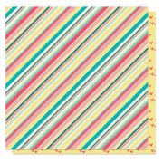 Picture of Book Club Double-Sided Cardstock 12"X12"-Storied Stripe