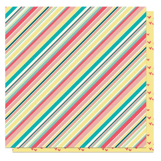 Picture of Book Club Double-Sided Cardstock 12"X12"-Storied Stripe