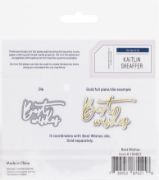 Picture of Pinkfresh Studio Hot Foil Plate Best Wishes