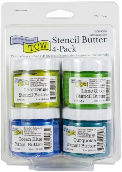 Picture of Crafter's Workshop Stencil Butter 2oz 4/Pkg Carribean Sea