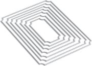 Picture of Elizabeth Craft Metal Die Fitted Indented Rectangle