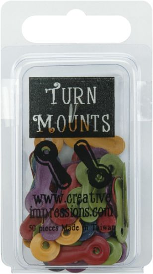Picture of Painted Metal Turn Mounts 50/Pkg Matte Heritage