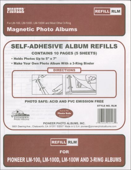 Picture of Pioneer Magnetic Photo Album Refill Pages 8.25"X10.5" 5/Pkg  