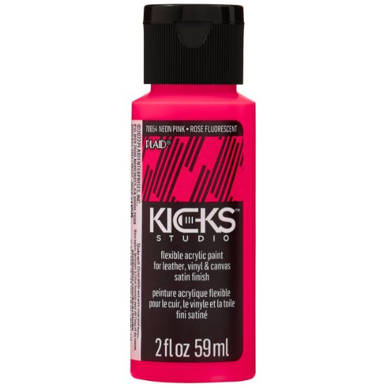 Picture of Plaid Kicks Studio Neon Shoe Acrylic Paint 2oz-Neon Pink