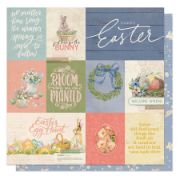Picture of Bunnies & Blooms Double-Sided Cardstock 12"X12"-Bunnies