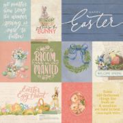 Picture of Bunnies & Blooms Double-Sided Cardstock 12"X12"-Bunnies