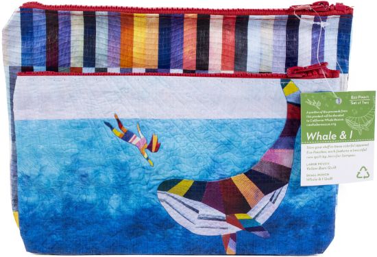 Picture of C&T Publishing Whale & I Eco Pouch Set 2/Pkg 
