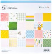 Picture of PinkFresh Studio Double-Sided Paper Pack 12"X12" 12/Pkg-Spring Vibes, 12 Designs/1 Each
