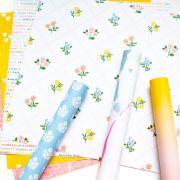 Picture of PinkFresh Studio Double-Sided Paper Pack 12"X12" 12/Pkg-Spring Vibes, 12 Designs/1 Each