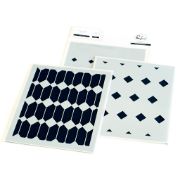 Picture of Pinkfresh Studio Stencils 4.25"X5.25" 3/Pkg-Stained Glass Layering