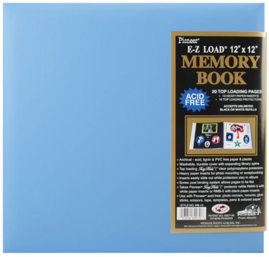 Picture of Pioneer Pastel Leatherette Post Bound Album 12"X12" Baby Blue