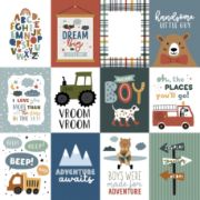 Picture of Dream Big Little Boy Double-Sided Cardstock 12"X12"-3"X4" Journaling Cards