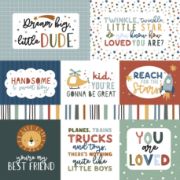 Picture of Dream Big Little Boy Double-Sided Cardstock 12"X12"-Journaling Cards