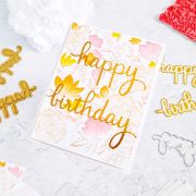 Picture of Pinkfresh Studio Hot Foil Plate-Sentiment Suite: Happy Birthday
