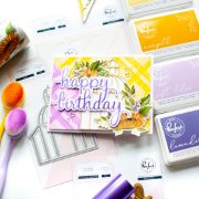 Picture of Pinkfresh Studio Hot Foil Plate-Sentiment Suite: Happy Birthday