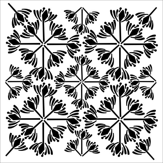 Picture of Crafter's Workshop Template 6"X6"-Garden Tile
