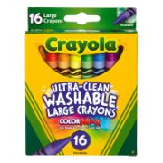 Picture of Crayola Large Washable Crayons 16/Pkg