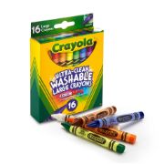 Picture of Crayola Large Washable Crayons 16/Pkg