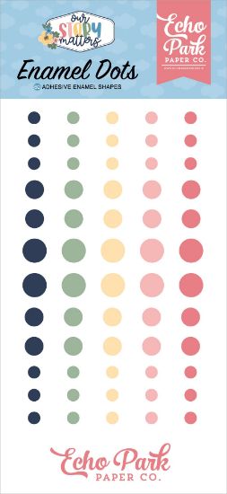 Picture of Echo Park Adhesive Enamel Dots 60/Pkg-Our Story Matters