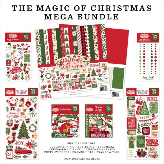 Picture of Echo Park Mega Bundle Collection Kit 12"X12"-The Magic Of Christmas