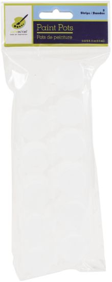 Picture of Color Factory Empty Paint Pots 3ml 2/Pkg 6-Pot Strips