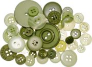 Picture of Buttons Galore Button Mason Jars Leafy Green