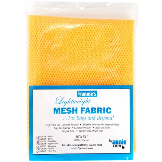 Picture of ByAnnie's Lightweight Mesh Fabric 18"X54" 100% Polyester-Dandelion