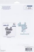 Picture of Pinkfresh Studio Clear Stamp Set 6"X8"-Thank You - Simply Sentiments