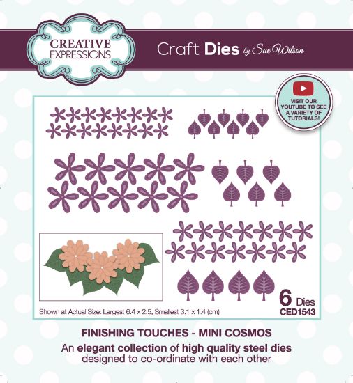 Picture of Creative Expressions Craft Dies By Sue Wilson-Finishing Touches Collection Mini Cosmos