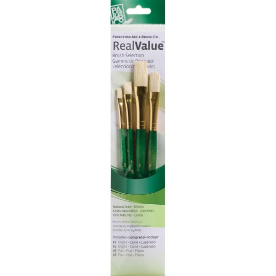Picture of Natural Bristle Real Value Brush Set 4/Pkg