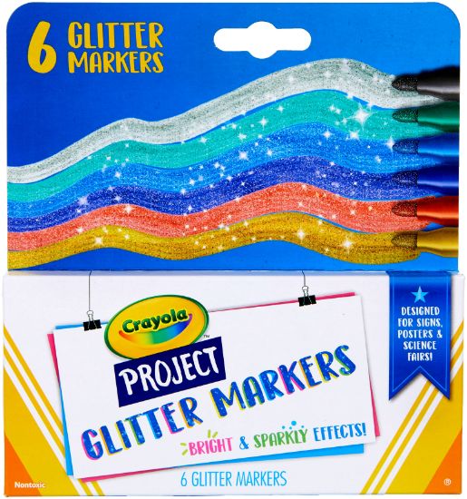Picture of Crayola Project Markers 6/Pkg Glitter Colors