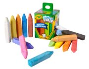 Picture of Crayola Washable Sidewalk Chalk Assorted Colors 16/Pkg