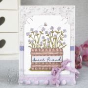 Picture of Creative Expressions 6"X4" Clear Stamp Set By Sam Poole-Floral Garden Gate
