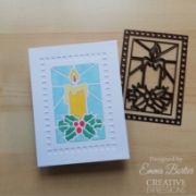 Picture of Creative Expressions Craft Dies By Sue Wilson-Festive Stained Glass Candle