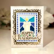 Picture of Creative Expressions Craft Dies By Sue Wilson-Festive Stained Glass Candle