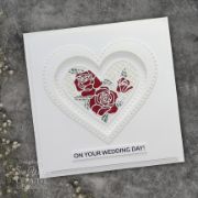 Picture of Creative Expressions Craft Dies By Sue Wilson-Love & Romance Lace Rose Heart 9/Pkg