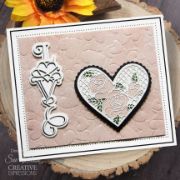 Picture of Creative Expressions Craft Dies By Sue Wilson-Love & Romance Lace Rose Heart 9/Pkg