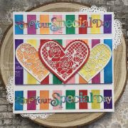 Picture of Creative Expressions Craft Dies By Sue Wilson-Love & Romance Lace Rose Heart 9/Pkg