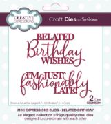 Picture of Creative Expressions Craft Dies By Sue Wilson-Mini Expressions Duos- Belated Birthday