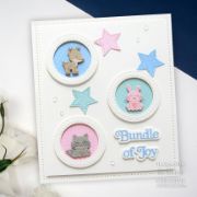 Picture of Creative Expressions Craft Dies By Sue Wilson-Mini Shadowed Sentiments Bundle Of Joy