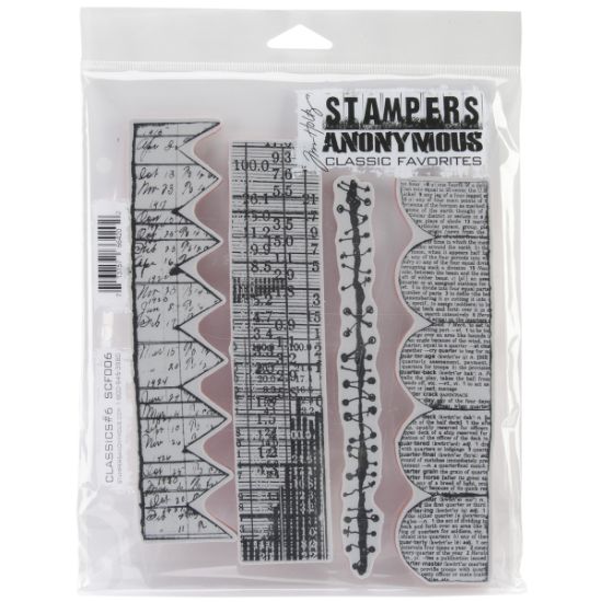 Picture of Stampers Anonymous Cling Stamps 7"X8.5" Classics #6