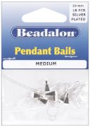 Picture of Pendant Bails Medium 10mm 18/Pkg Silver-Plated
