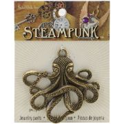 Picture of Steampunk Metal Pendant 1/Pkg Octopus