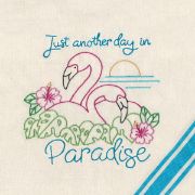 Picture of Stitcher's Revolution Iron-On Transfers Flamingo Lingo