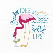 Picture of Stitcher's Revolution Iron-On Transfers Flamingo Lingo