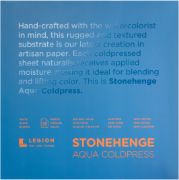 Picture of Stonehenge Aqua Block Coldpress Pad 10"X10" 15 Sheets/Pkg White 140lb