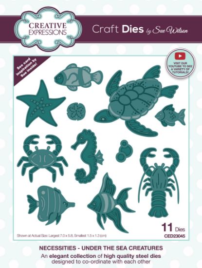 Picture of Creative Expressions Craft Dies By Sue Wilson-Necessities- Under The Sea Creatures