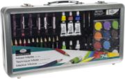 Picture of essentials(TM) Mixed Media Art Set In Metal Case 74/Pkg  