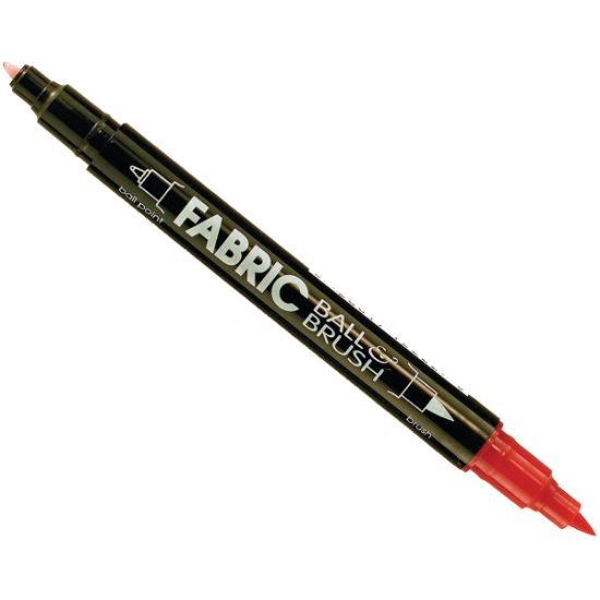 Picture of Ball & Brush Fabric Marker Red