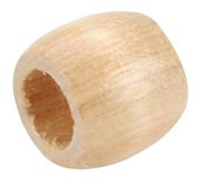 Picture of Barrel Wood Beads 13mmX11mm 18/Pkg Natural